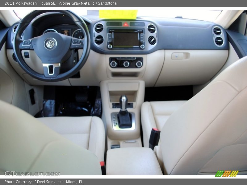 Alpine Gray Metallic / Sandstone 2011 Volkswagen Tiguan SE