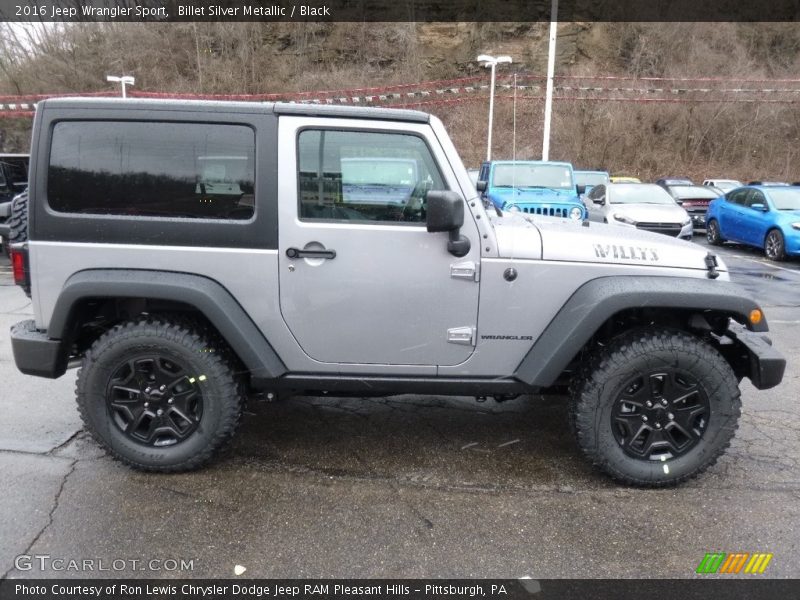 Billet Silver Metallic / Black 2016 Jeep Wrangler Sport