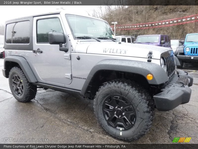 Billet Silver Metallic / Black 2016 Jeep Wrangler Sport