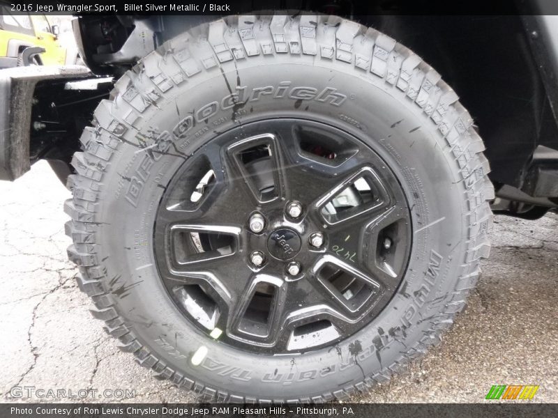 Billet Silver Metallic / Black 2016 Jeep Wrangler Sport