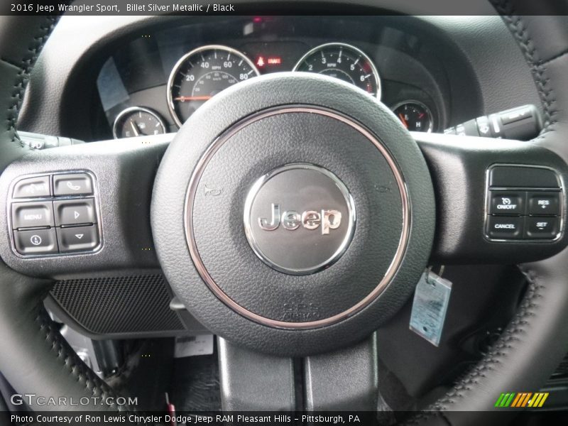 Billet Silver Metallic / Black 2016 Jeep Wrangler Sport