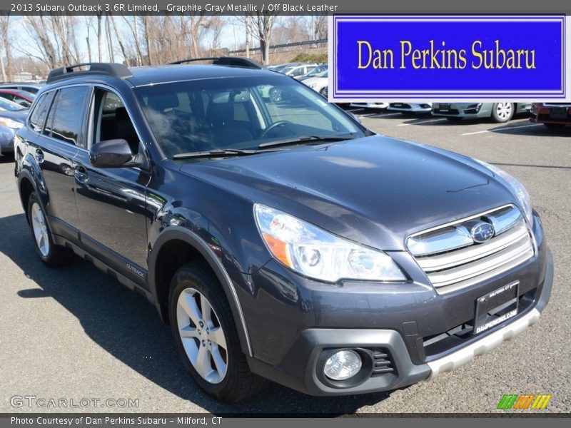 Graphite Gray Metallic / Off Black Leather 2013 Subaru Outback 3.6R Limited