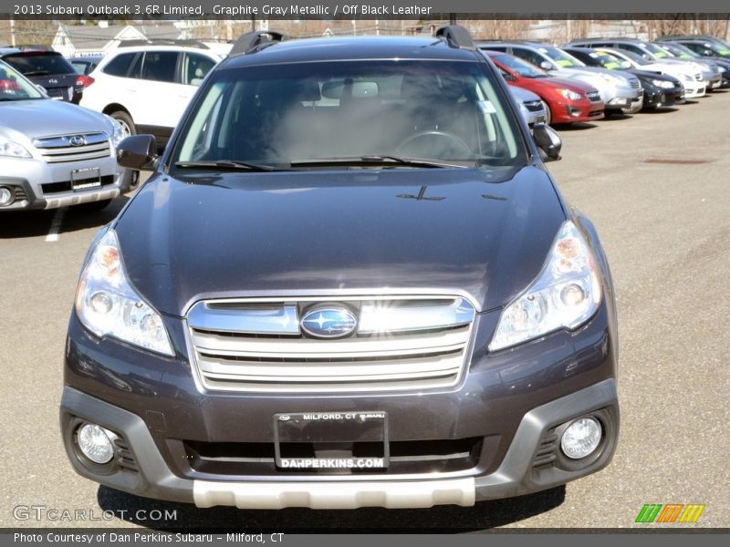 Graphite Gray Metallic / Off Black Leather 2013 Subaru Outback 3.6R Limited