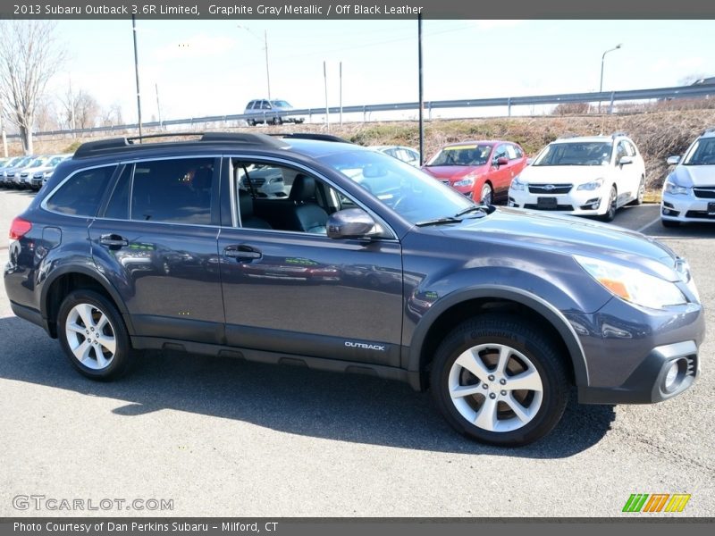 Graphite Gray Metallic / Off Black Leather 2013 Subaru Outback 3.6R Limited
