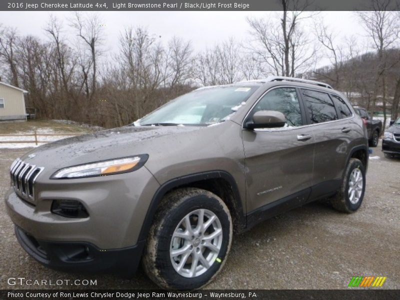 Light Brownstone Pearl / Black/Light Frost Beige 2016 Jeep Cherokee Latitude 4x4