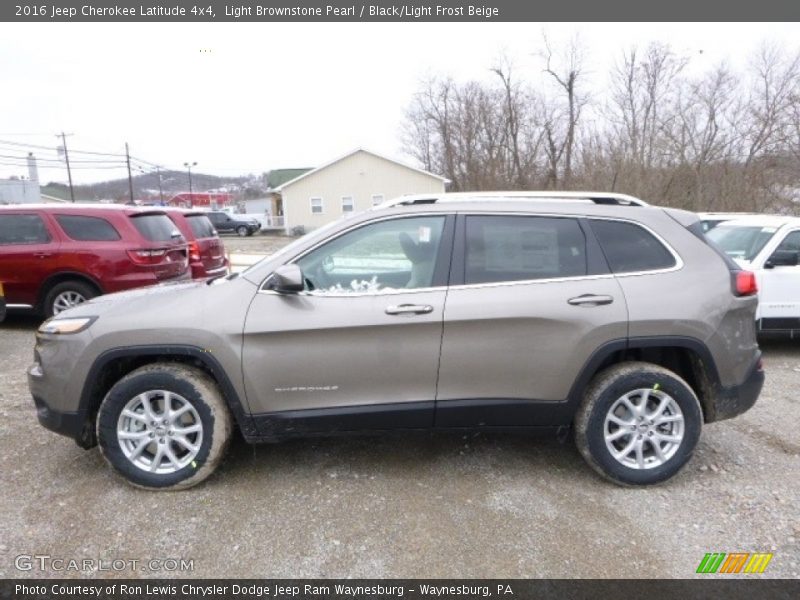 Light Brownstone Pearl / Black/Light Frost Beige 2016 Jeep Cherokee Latitude 4x4