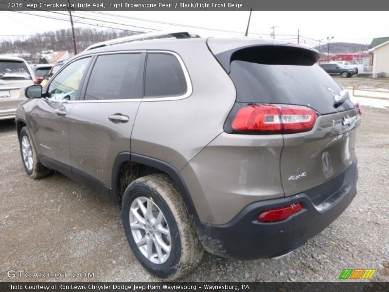 Light Brownstone Pearl / Black/Light Frost Beige 2016 Jeep Cherokee Latitude 4x4