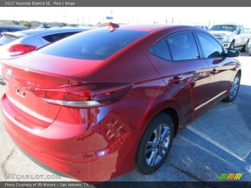 Red / Beige 2017 Hyundai Elantra SE