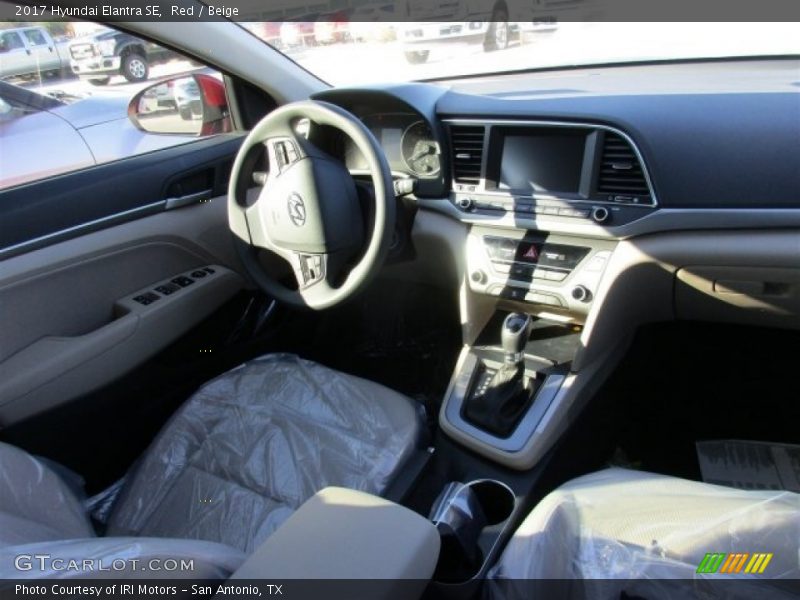 Red / Beige 2017 Hyundai Elantra SE