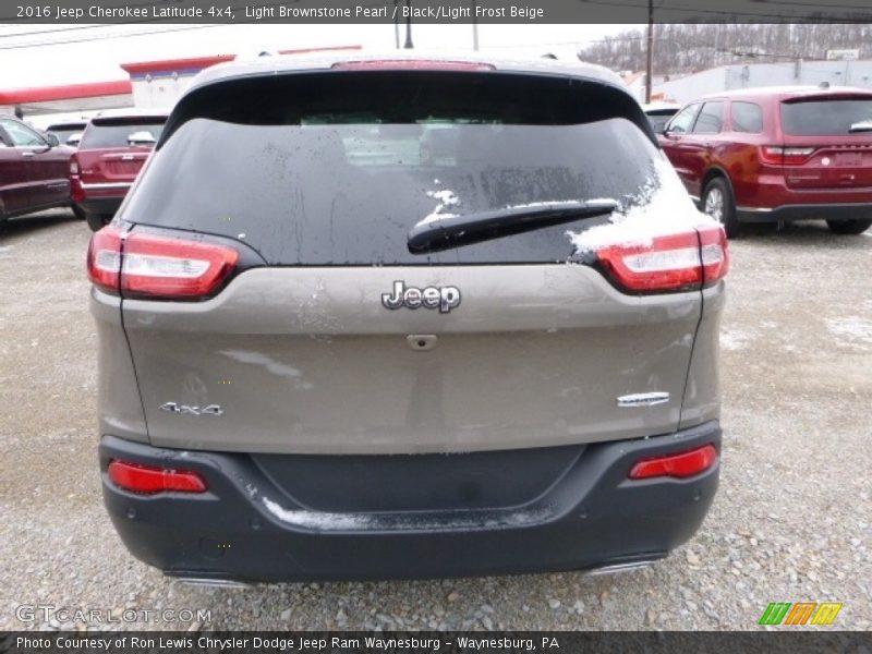 Light Brownstone Pearl / Black/Light Frost Beige 2016 Jeep Cherokee Latitude 4x4