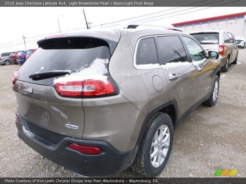 Light Brownstone Pearl / Black/Light Frost Beige 2016 Jeep Cherokee Latitude 4x4