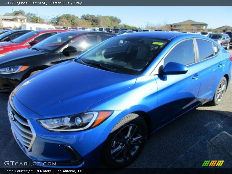 Electric Blue / Gray 2017 Hyundai Elantra SE