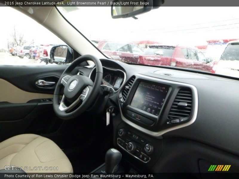 Light Brownstone Pearl / Black/Light Frost Beige 2016 Jeep Cherokee Latitude 4x4