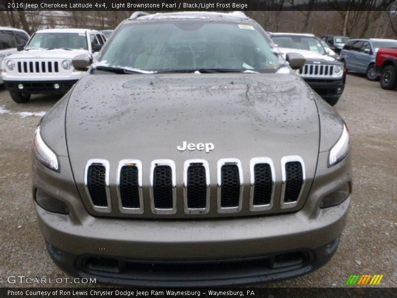 Light Brownstone Pearl / Black/Light Frost Beige 2016 Jeep Cherokee Latitude 4x4