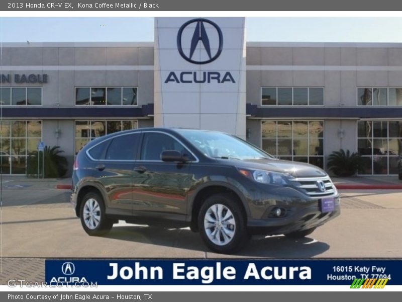 Kona Coffee Metallic / Black 2013 Honda CR-V EX