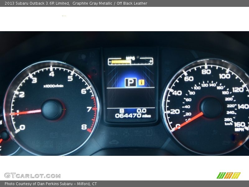 Graphite Gray Metallic / Off Black Leather 2013 Subaru Outback 3.6R Limited