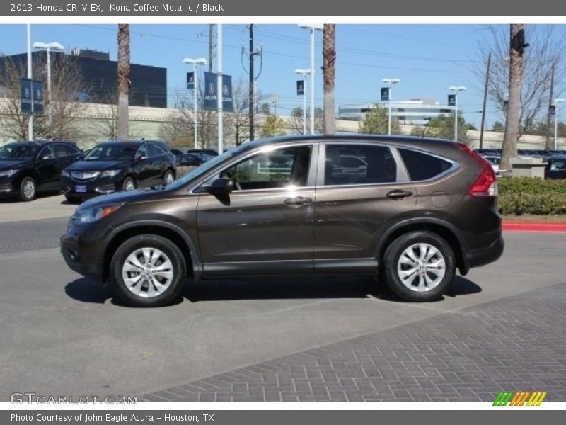 Kona Coffee Metallic / Black 2013 Honda CR-V EX