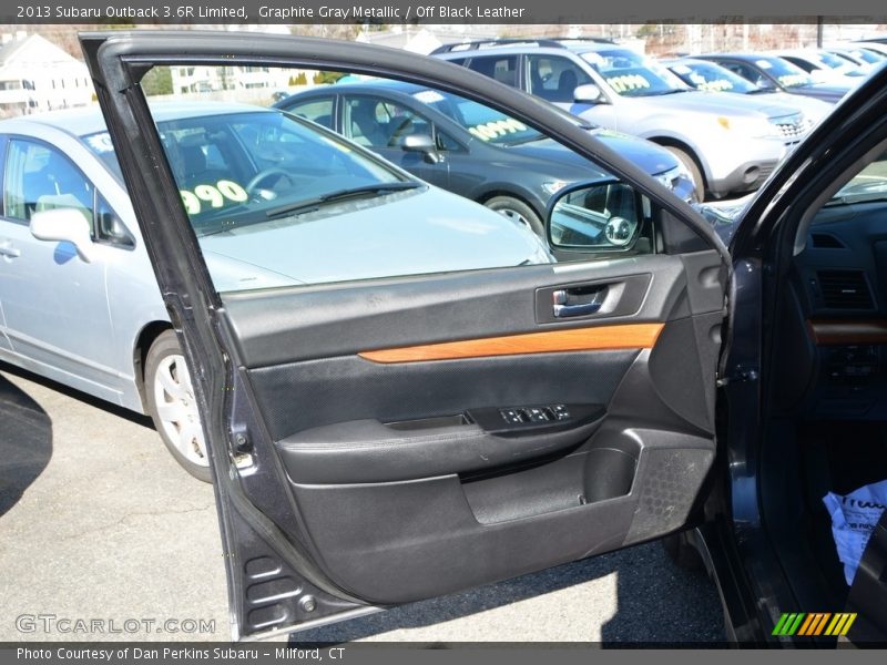 Graphite Gray Metallic / Off Black Leather 2013 Subaru Outback 3.6R Limited