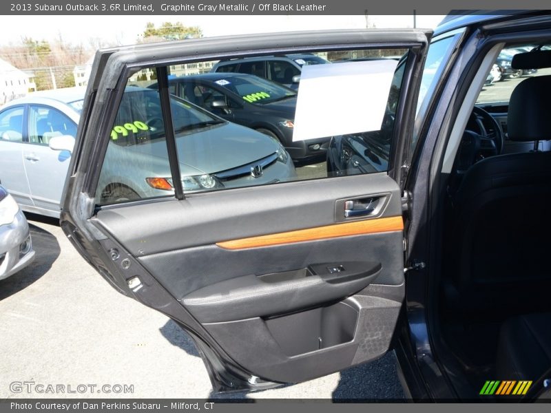 Graphite Gray Metallic / Off Black Leather 2013 Subaru Outback 3.6R Limited