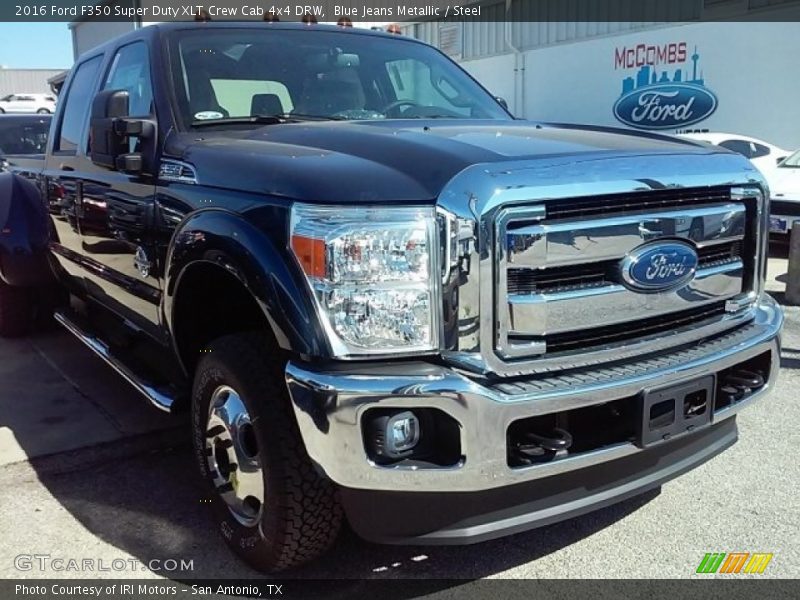 Blue Jeans Metallic / Steel 2016 Ford F350 Super Duty XLT Crew Cab 4x4 DRW