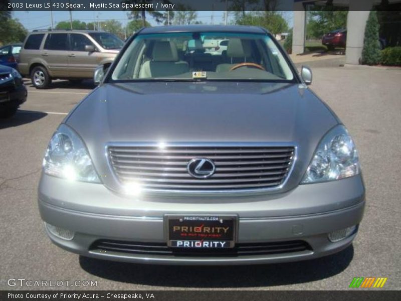 Mystic Sea Opalescent / Ivory 2003 Lexus LS 430 Sedan