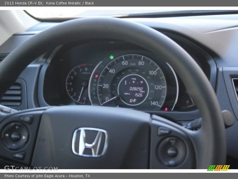 Kona Coffee Metallic / Black 2013 Honda CR-V EX