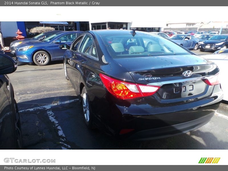 Phantom Black Metallic / Gray 2014 Hyundai Sonata GLS