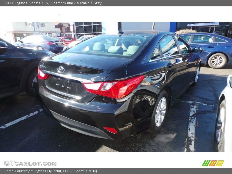 Phantom Black Metallic / Gray 2014 Hyundai Sonata GLS