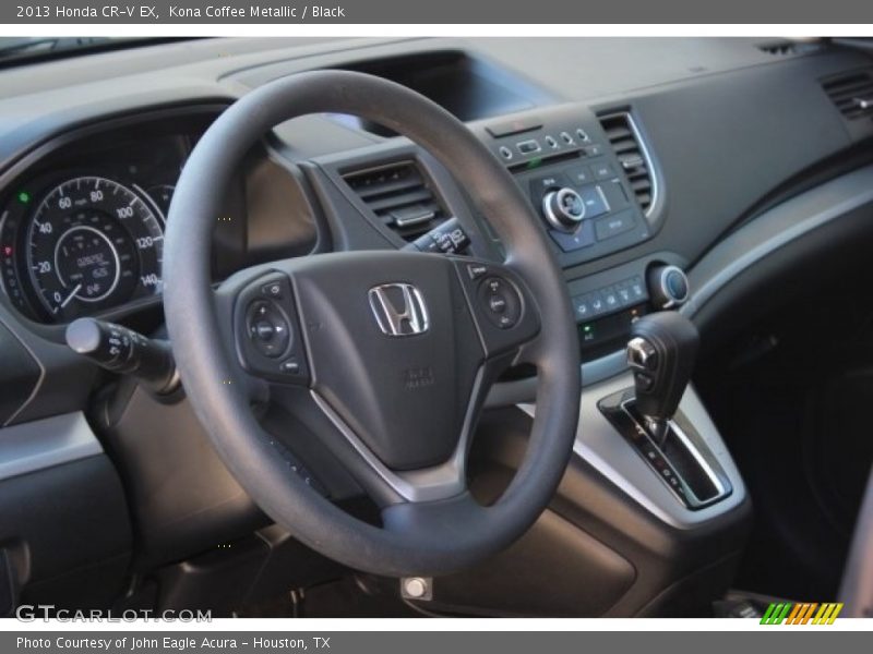 Kona Coffee Metallic / Black 2013 Honda CR-V EX