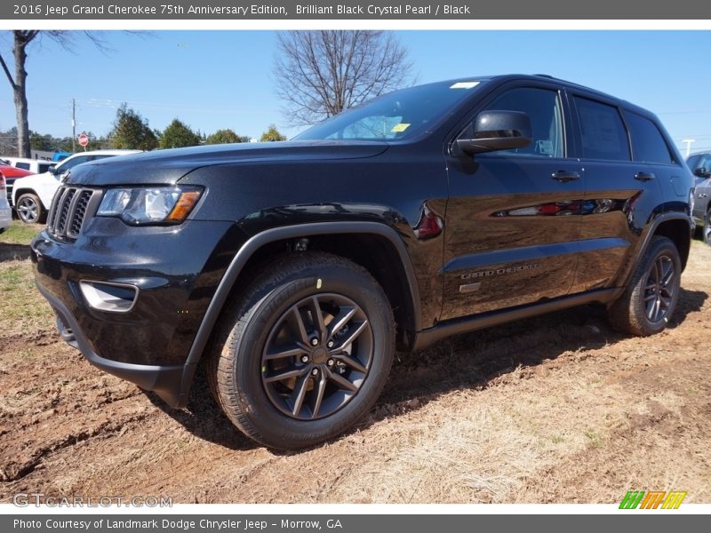 Brilliant Black Crystal Pearl / Black 2016 Jeep Grand Cherokee 75th Anniversary Edition