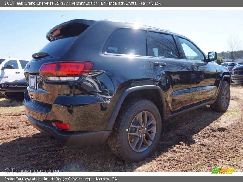 Brilliant Black Crystal Pearl / Black 2016 Jeep Grand Cherokee 75th Anniversary Edition
