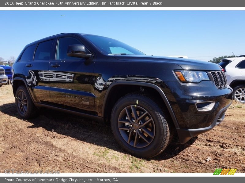 Brilliant Black Crystal Pearl / Black 2016 Jeep Grand Cherokee 75th Anniversary Edition