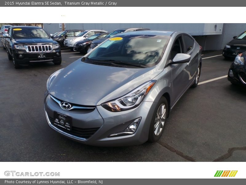 Titanium Gray Metallic / Gray 2015 Hyundai Elantra SE Sedan