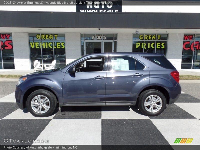 Atlantis Blue Metallic / Light Titanium/Jet Black 2013 Chevrolet Equinox LS