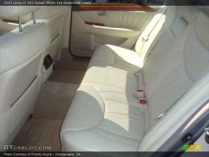 Mystic Sea Opalescent / Ivory 2003 Lexus LS 430 Sedan