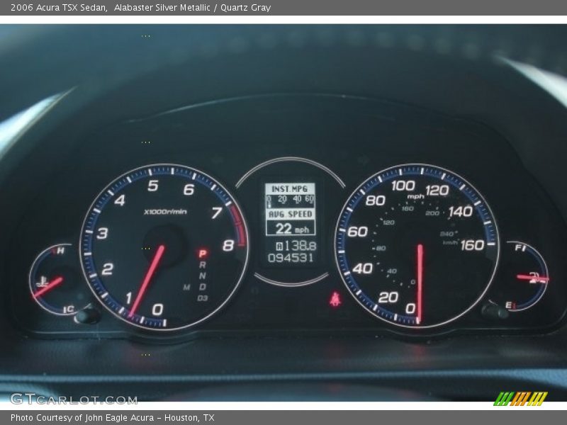 Alabaster Silver Metallic / Quartz Gray 2006 Acura TSX Sedan