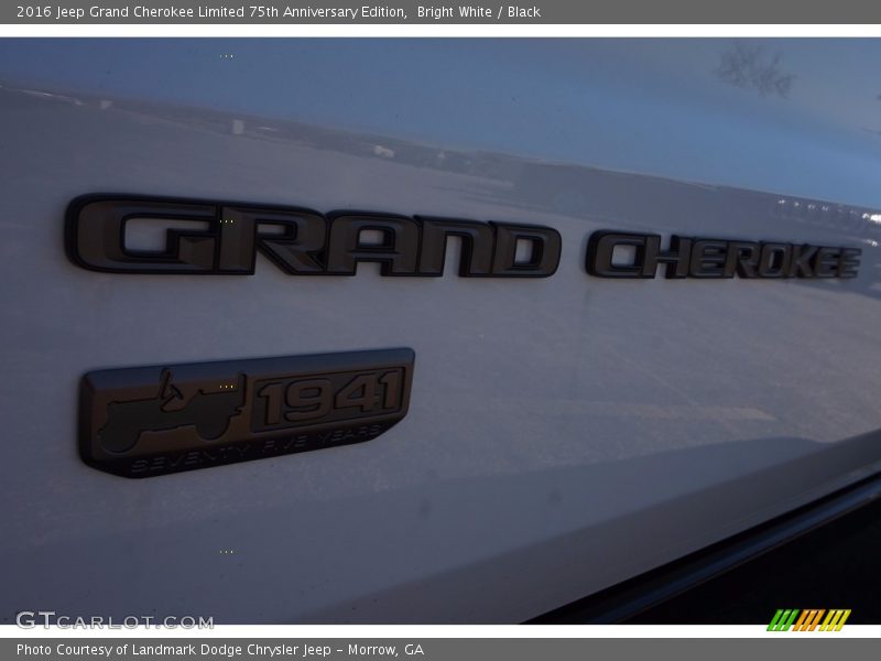 Bright White / Black 2016 Jeep Grand Cherokee Limited 75th Anniversary Edition