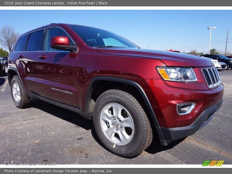 Velvet Red Pearl / Black 2016 Jeep Grand Cherokee Laredo