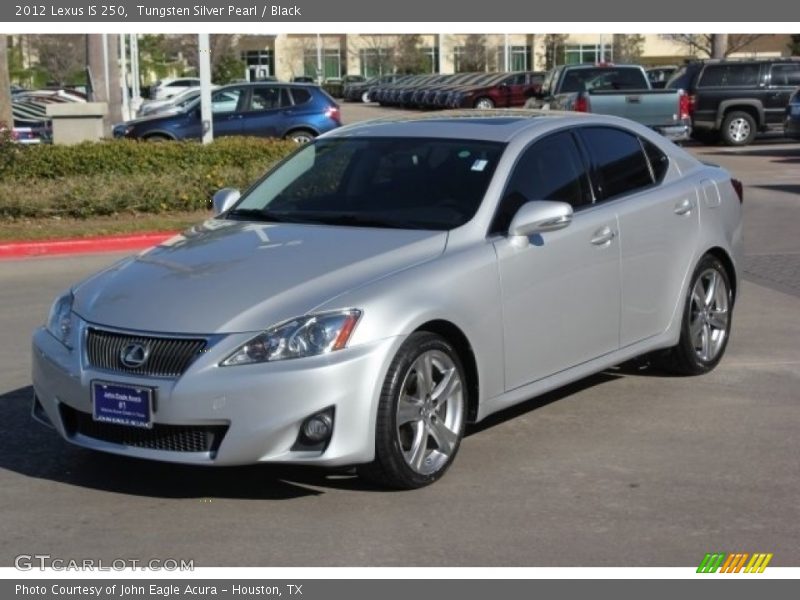 Tungsten Silver Pearl / Black 2012 Lexus IS 250