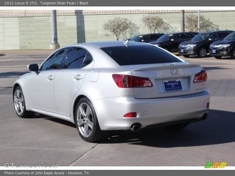 Tungsten Silver Pearl / Black 2012 Lexus IS 250