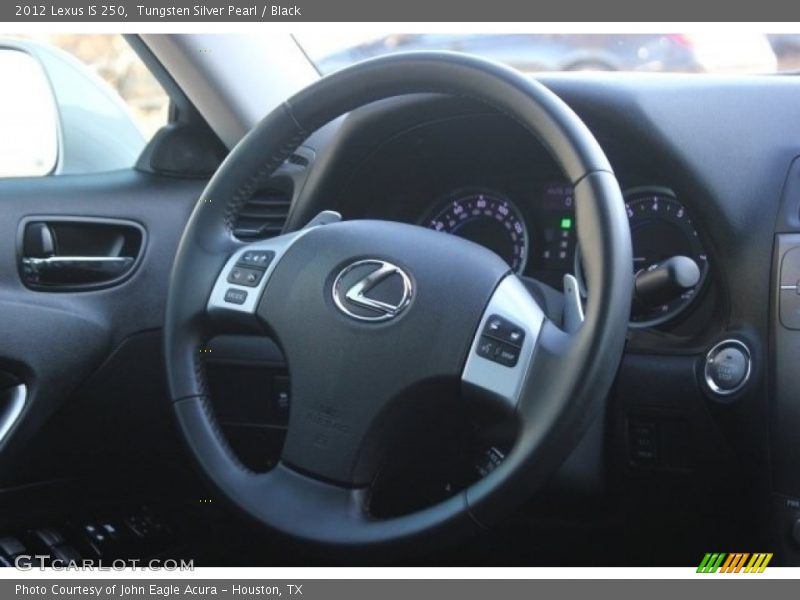 Tungsten Silver Pearl / Black 2012 Lexus IS 250