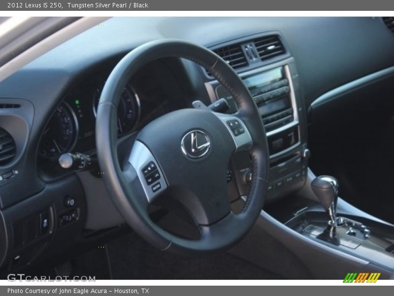 Tungsten Silver Pearl / Black 2012 Lexus IS 250
