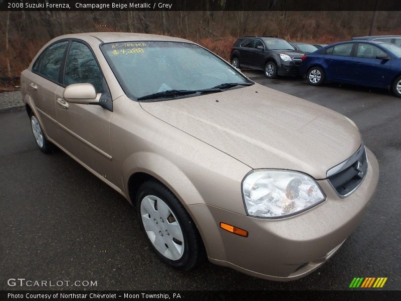 Champagne Beige Metallic / Grey 2008 Suzuki Forenza