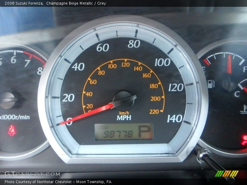 Champagne Beige Metallic / Grey 2008 Suzuki Forenza