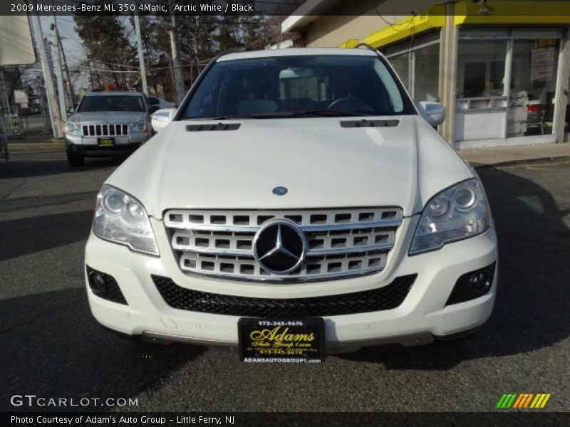Arctic White / Black 2009 Mercedes-Benz ML 350 4Matic