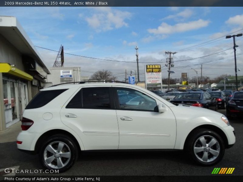 Arctic White / Black 2009 Mercedes-Benz ML 350 4Matic