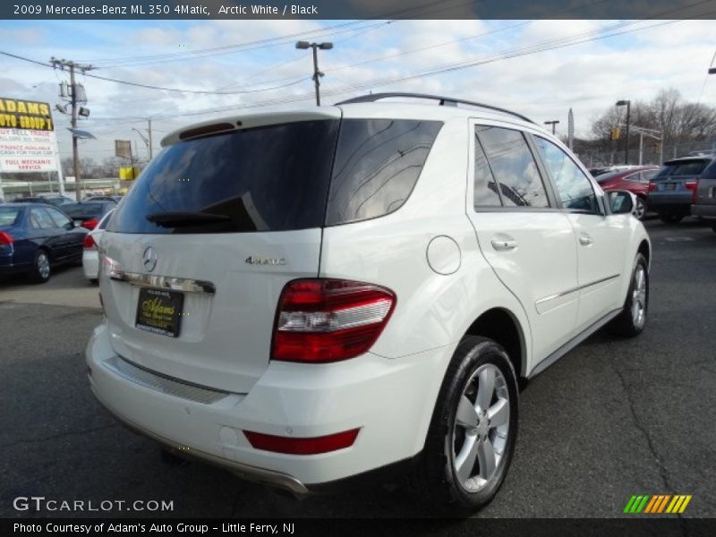 Arctic White / Black 2009 Mercedes-Benz ML 350 4Matic