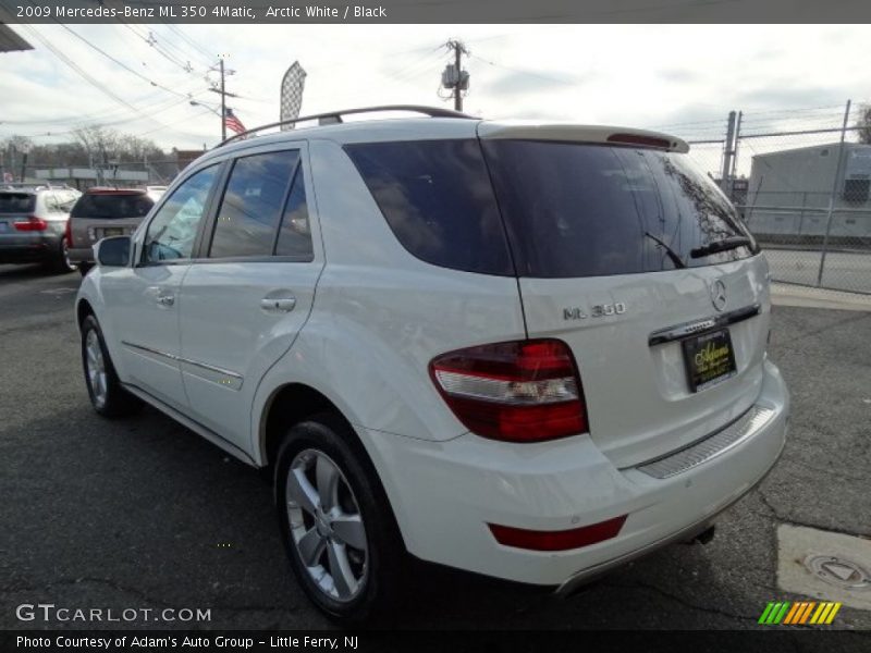 Arctic White / Black 2009 Mercedes-Benz ML 350 4Matic
