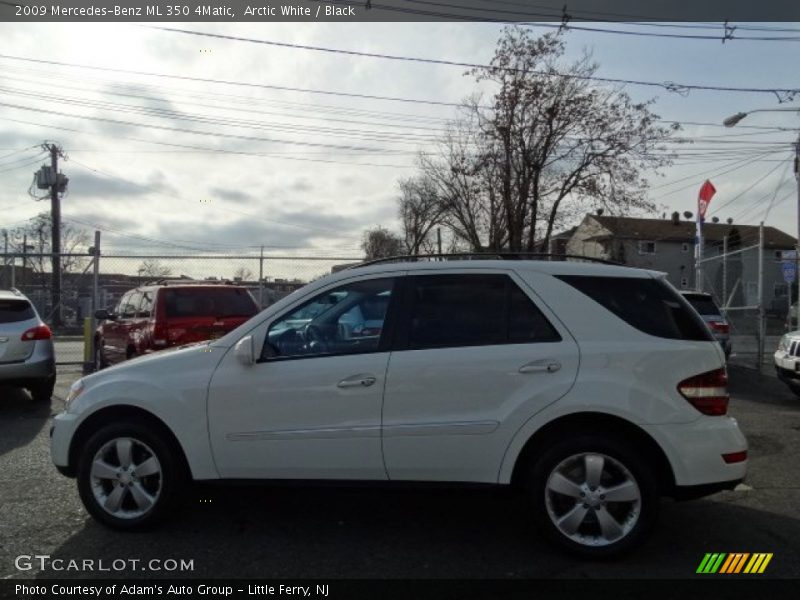 Arctic White / Black 2009 Mercedes-Benz ML 350 4Matic