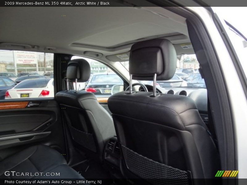 Arctic White / Black 2009 Mercedes-Benz ML 350 4Matic